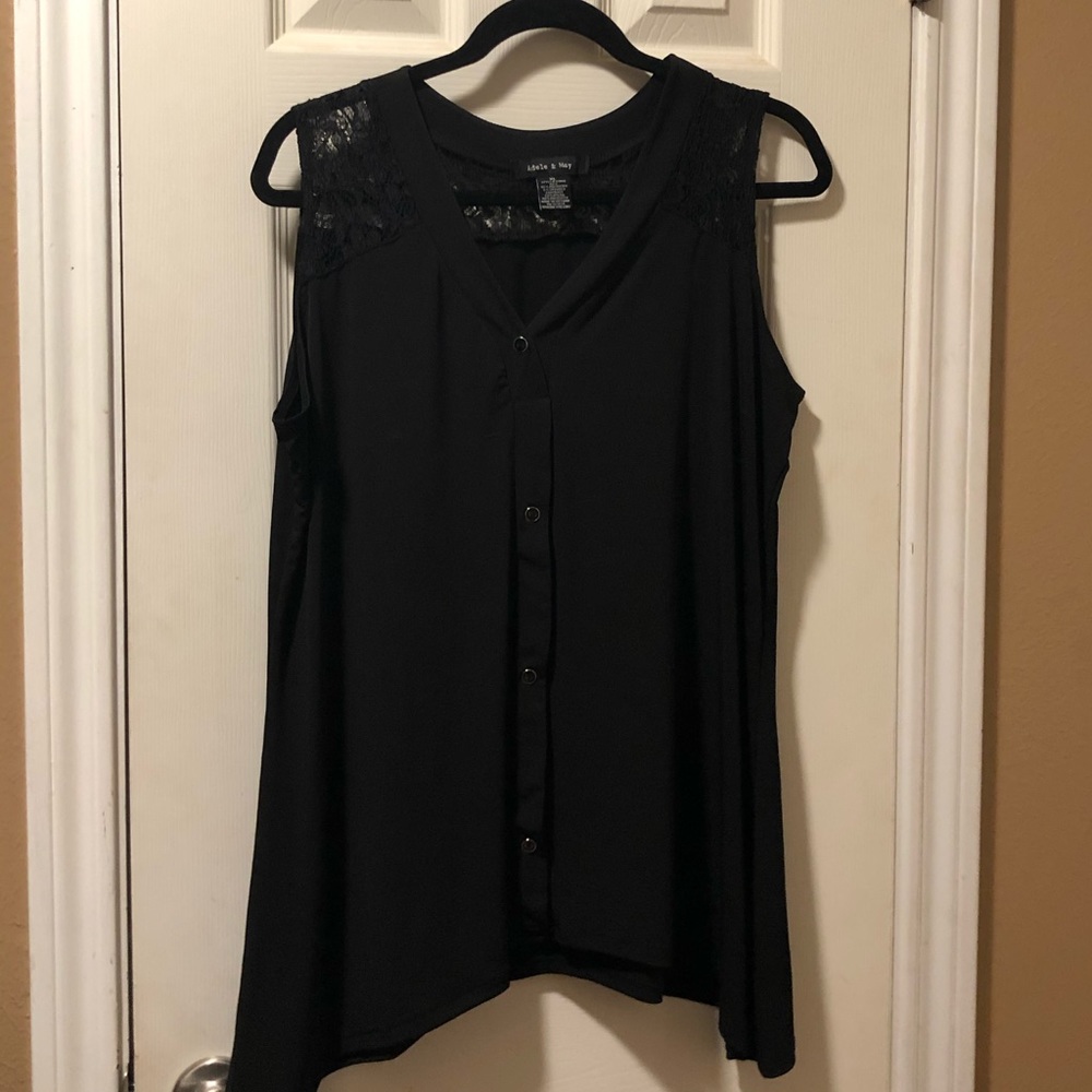 Adele & May black blouse size xl